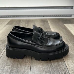 Black Leather Loafers